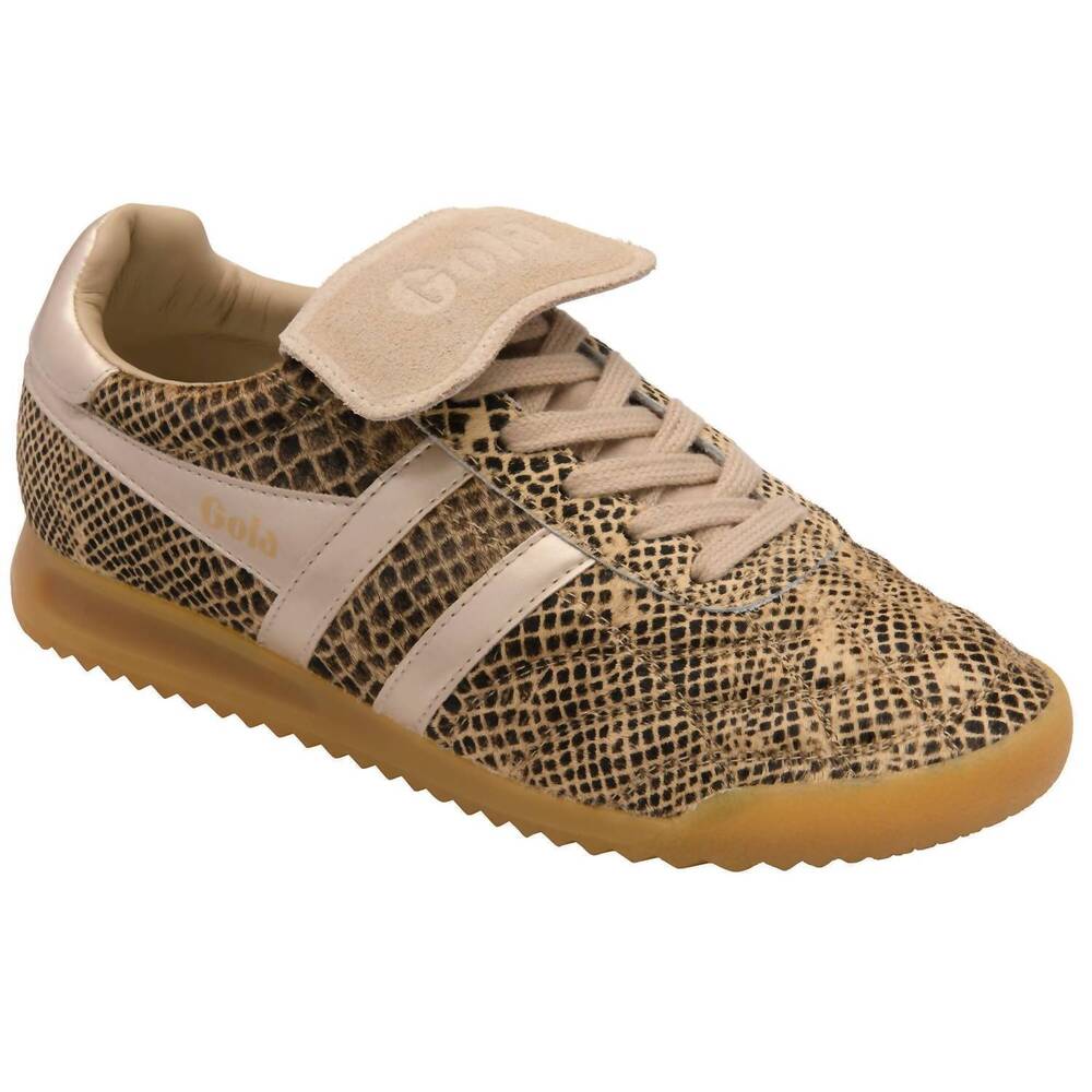 NEW GOLA women's stadium sneakers in snake/gold